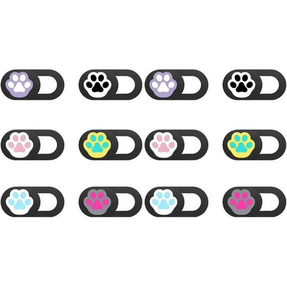 Computer Camera 12 Pcs Cat Claw Camera Privacy Covers Webcam Protector Camera Safety Covers Style Webcam Covers Computer Camera Cover