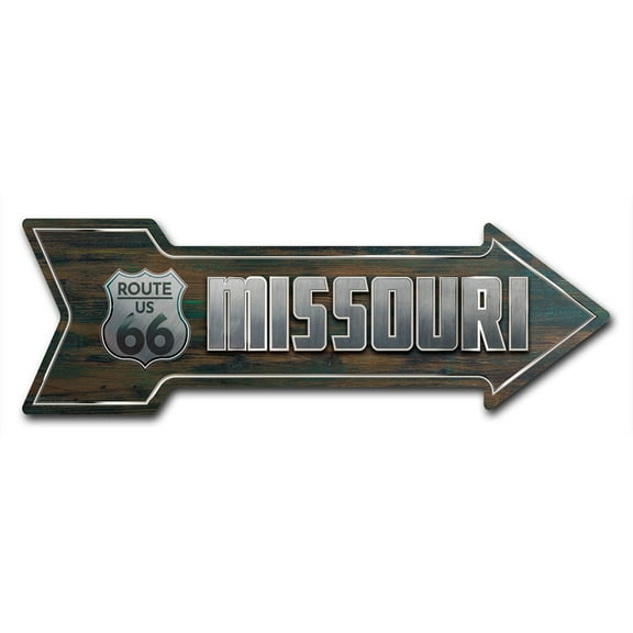 SignMission Decal Art Missouri 66 Decal Indoor/ Outdoor Decor 24" Direction Sticker Vinyl Wall Decals