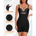 thumbnail image 2 of Pantalones cortos Shapewear BESTENA, cintura alta, control de barriga, negros, 2 of 5