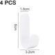 thumbnail image 2 of Wall Adhesive Hooks Heavy Duty, Waterproof Self Adhesive Hooks Reusable Ceiling Adhesive Hooks Hk, 2 of 4