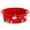 W7-Red, variant on Christmas Empty Gift Baskets Christmas Baskets Woven Storage Bin with Santa Emoticon Decorative Sweets Box for Holiday Xmas Gifts Party Meeting Birthday Home Decoration for Women Men Families,Red