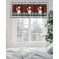 thumbnail image 5 of Kitchen Chef Valances for Windows Black And White P Vintage Laid Knife And Fork Valance Rod Pocket Short Window Treatments Curtains for Kitchen Bathroom Living Room Bedroom, 42 x 18 Inch, 5 of 7
