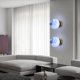 thumbnail image 4 of Aplique de pared con forma de estrella, iluminación LED, lámpara de pared, luminaria, 3 colores de luz para pasillo junto a la cama, 4 of 8