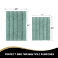 thumbnail image 3 of PrimeBeau Absorbent Striped Bathroom Rug Set of 2, High Water Absorption - EggShell Color, 3 of 8