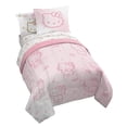 thumbnail image 1 of Sanrio Hello Kitty Étoiles Ensemble de Lit 7 Pcs Format Double avec Couvre-Oreillers, 1 of 4