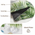 thumbnail image 6 of Non-Slip Rug Pad Rugs Summer Beach Tropical Leaves Rectangle Area Rugs 5x7Ft Soft Carpet Pads for Living Room Kids Room, Slippers on White Plank, 6 of 9