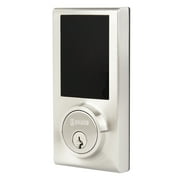 Brinks Single Cylinder Electronic Touchscreen Deadbolt, Satin Nickel Finish