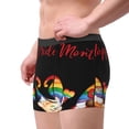 thumbnail image 2 of Yiaed Lgbt Gnome Print Men's Soft Cotton Boxer Shorts Breathable Boxers Underwear Moisture-Wicking Underwear Stretch Boxer Briefs for Man-XX-Large, 2 of 5