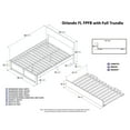 thumbnail image 3 of Orlando Full Platform Bed with Flat Panel Foot Board and Full Size Urban Trundle Bed in White, 3 of 8