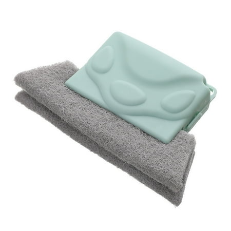 

Window Groove Cleaning Brush Kitchen Door Crevice Cleaner Tools (Green)