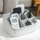 thumbnail image 1 of Organizadores de armario y almacenamiento, Organización y almacenamiento, Contenedores de almacenamiento, Caja de almacenamiento de plástico de 6 ranuras, gran capacidad, organizador de mostrador mult, 1 of 6