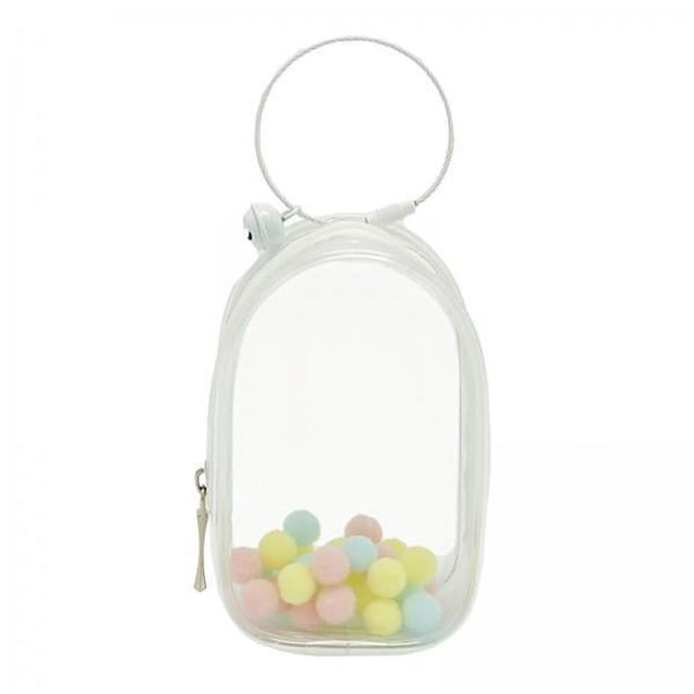 Bolsa de almacenamiento para muñecas,Bolsa de exhibición de minifiguras para muñecas Llavero transparente,Bolsa transparente para muñecas llavero decoración de mochila,Estuche organizador