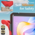 thumbnail image 4 of For Xiaomi Redmi Pad 2 Case 11 inch 2025, 360 Hand Strap, Shoulder Strap, Kickstand, Rugged Drop Protection, Red, 4 of 7