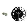 thumbnail image 1 of Bandeja acrílica para servir alimentos, ideal para del baño y el desayuno. Incluye un reloj de pared decorativo y silencioso, fácil de leer, 1 of 8
