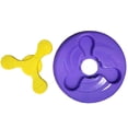 thumbnail image 4 of Disco Volador De Silicona Para Mascotas, Redondo, Resistente A Mordeduras, Multifuncional, Con Dardo Desmontable, Juguete Interactivo Para Perros, Interior Y Exterior, Morado Speravity PT001558-02, 4 of 6