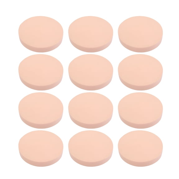 RAGUPEL 12 Round Makeup Sponges Powder Puff Foundation Sponge (Large, Skin Color)