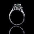 thumbnail image 5 of Three Round Diamond Zircon Rings Classic Appearance Copper Material High Quality Fashion Jewelry Size As Shown, 5 of 5