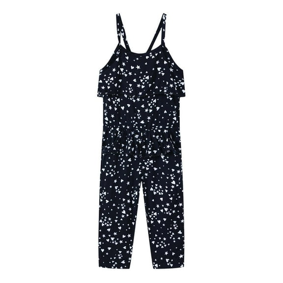 Toddler Kid Jumpsuit Pants Clothes Kids Girls Summer Fashion Casual Jumpsuit Printing Sleeveless Strap Romper Summer Jumpsuit For Girls Boys