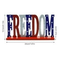 thumbnail image 2 of Wooden Crafts Decoration National Day Multicolor Alphabet Freedom Letter Sign Desktop Ornament, 2 of 16