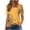 Y006#Yellow, variant on Ichuanyi Womens Summer Tops Casual Short Sleeve Non-Position Printed Button-Down Square Neck Blouses Shirts