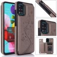 thumbnail image 2 of Phone Case for Samsung Galaxy A51 4G with Tempered Glass Screen Protector and Card Holder Wallet Cover Stand Flip Leather Cell Accessories Glaxay A 51 Gaxaly M40S 51A A515F S51 Cases Women Men Gray, 2 of 14