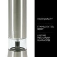 thumbnail image 3 of Cole & Mason Precision Diamond-Cut Ceramic Led Salt Mill, Silver 8", 3 of 7
