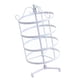thumbnail image 2 of Desmontable 4 niveles giratorio 72 pares pendiente collar llavero organizador Blanco Hugo estante giratorio del sostenedor del pendiente, 2 of 10