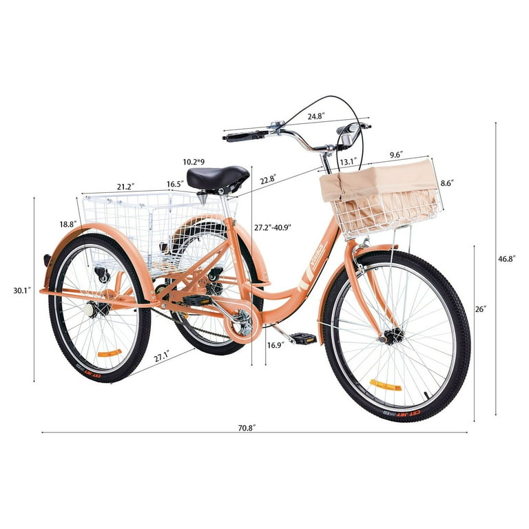 Hiram 3 wheel 2025 bike