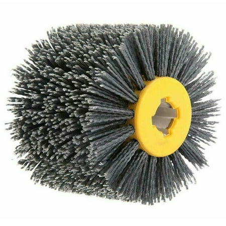 

TureClos Abrasives Wire Drawing Wheel Brush Roller for Wooden Furniture Striping Drawing Burnishing Polishing Electric Drawing Machine Tool