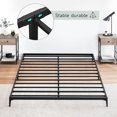 thumbnail image 1 of Gaomon 6-pulgada heavy-duty low tamaño completo marco de cama: sturdy steel slat, no box spring required, fácil montaje, noise-free, 1 of 7