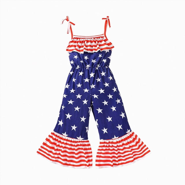 Gubotare Kid Rompers for Girls Girls Tank Jumpsuits Sleeveless Asymmetrical Neck Straight Leg Long Pants Rompers Size 9-10 (Red,9-10 Years)