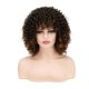 thumbnail image 4 of Brown Afro Kinky Wig for Black Women,Short Curly Wig Synthetic Heat Resistant, 4 of 5