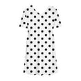thumbnail image 5 of Kmdttou Womens Short Sleeve Sweater Dresses Women's Solid Color Summer Short Sleeved Dress, 5 of 5
