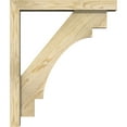 thumbnail image 3 of Ekena Millwork 4"W x 22"D x 26"H Merced Block Rough Sawn Bracket w/ Offset Brace, Douglas Fir, 3 of 25
