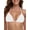 White, variant on Women's Cheeky Triangle Bikini Top Halter Bathing Suit Top for woman , Size S-2XL
