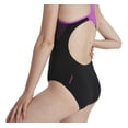 thumbnail image 4 of Traje de baño Speedo  Mujer Plastisol Laneback Negro 811389C-733, 4 of 10