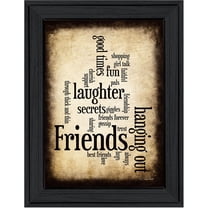 Friends by Susan Ball Framed Print Wall Art Wood Multi-Color