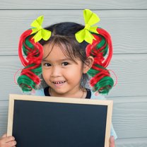 LEXSOMEO 2pcs Curly Ponytail Extensions Curly Ponytail Hairpiece with Hair Ring for Women Girls