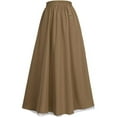 thumbnail image 3 of Women Retro Layer Skirts with Lace Overlay High Waist A-Line Flare Skirt, 3 of 3