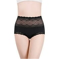 thumbnail image 4 of Matoen Womens Underwear Cotton Panties for Women High Waisted Underpants Briefs Hipster Lace Bikini Panties, 4 of 6