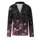 thumbnail image 4 of Blusa informal de manga larga con cuello en V y estampado floral para mujer Pompotops  FGAJ16240, 4 of 5