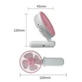 thumbnail image 2 of Mini Portable Handheld Pocket Fan Folding USB Rechargeable Desktop Fan 1800mAh High Capacity Speed Adjustable, 2 of 8