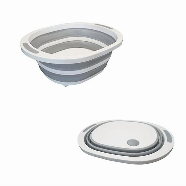 Évier de Camping Pliable - Planche à Découper en Silicone et Plastique - Multifonction - Bassin Portable - Gadget Multifonctionnel Utile