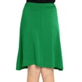 thumbnail image 5 of Stretch Is Comfort Girl's A-Line Knee Length Skirt Kelly Green Small, 5 of 7