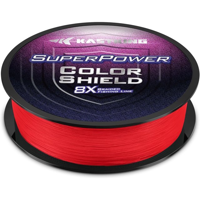 czcpp-Superpower ColorShield Ligne de Pêche Tressée - Ligne Tressée Résistante à la Décoloration, 100 % Fibre Teinte en Solution UHMWPE, Ligne Lisse et Solide, Extensible, Sensible, Haute Résistance à l'Abrasion