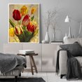 thumbnail image 3 of Pintura en lienzo de flores de tulipanes, pintura al óleo sin marco por números, carteles de arte de pared Likrtyny decoración de arte, 3 of 9