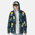 thumbnail image 4 of Gaeub Space and Animals Men's and Women's UPF 50+ Long-Sleeved Sun Protection Clothing, Fishing Shirt Long Sleeve Zip - Large, 4 of 9