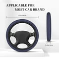thumbnail image 5 of Haiem Purple and Blue Squares Print Steering Wheel Cover 15 Inches for Women Men, Neoprene Anti-Slip Cute Car Steering Wheel Grip Wrap Car Accessories Protective Case Cover, 5 of 8