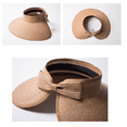 thumbnail image 4 of Yoyauz Summer brimmed sun hat, sunscreen, UV protection, empty top hat, foldable straw hat for beach outing, 4 of 6