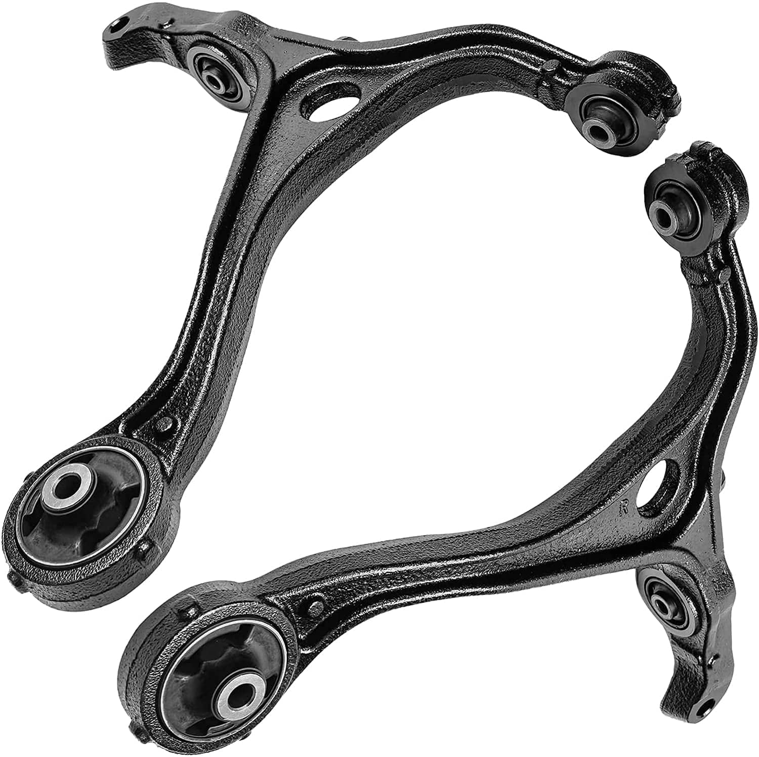Detroit Axle - FWD Front End Suspension Kit for 2003-2007 Honda Accord 2004-2008 TSX Upper & Lower Control Arms Ball Joints Wheel Bearing Hubs Tie Rods Sway Bars 2005 2006 Replacement